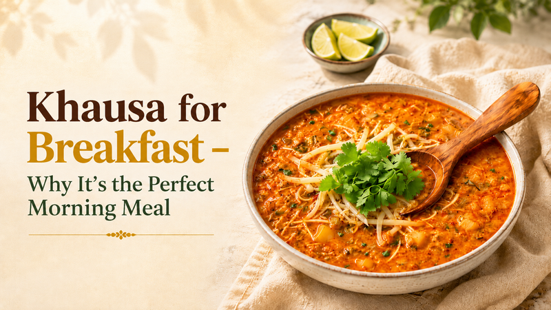 Raj Khausa is the #1 gift Indians send abroad—Veg Khausa, Indian Street Food, Ready To Eat Khausa, Surti Authentic Khausa, World Famous.