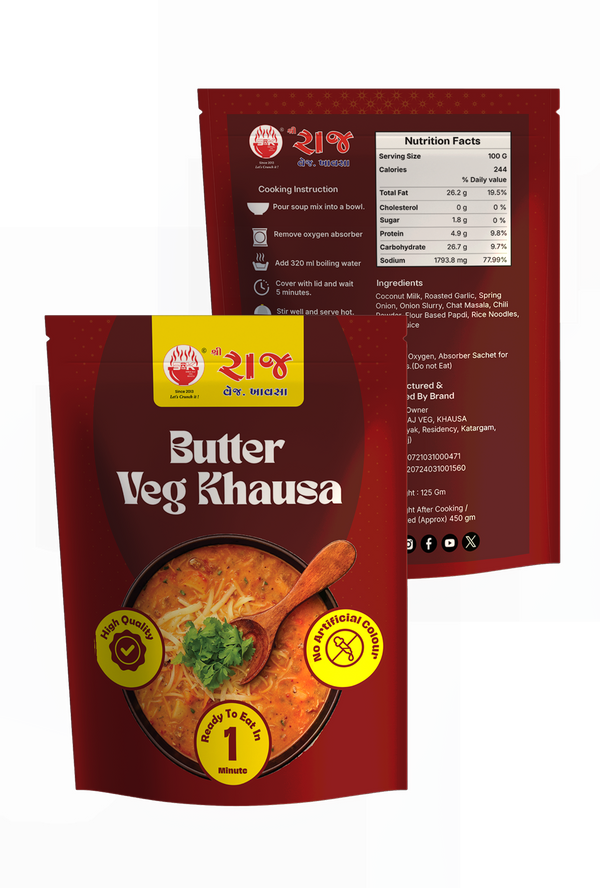 Raj Veg Butter Khausa (95g) Raj Veg Butter Khausa (95g)