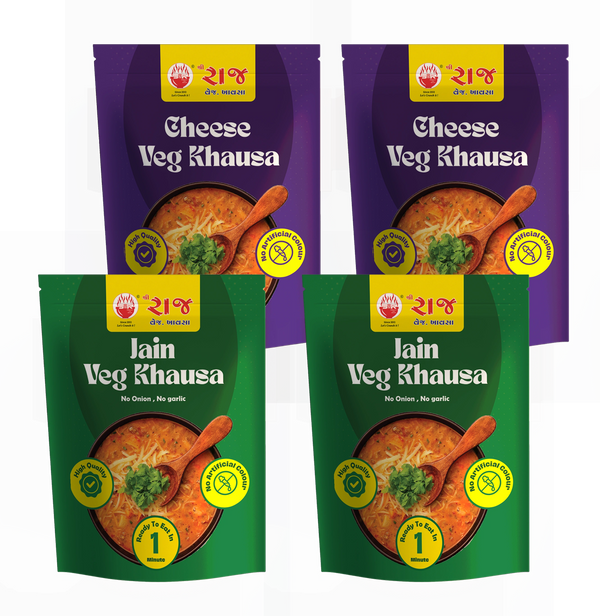 4 Khausa combo (2 Jain & 2 Cheese)