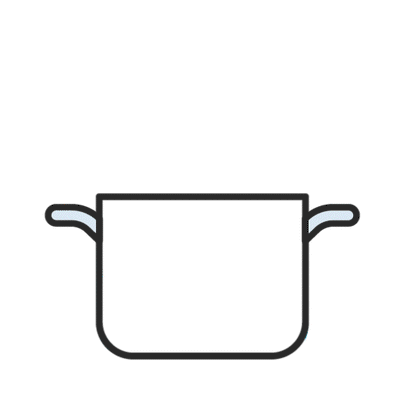 Add 320ml of hot water