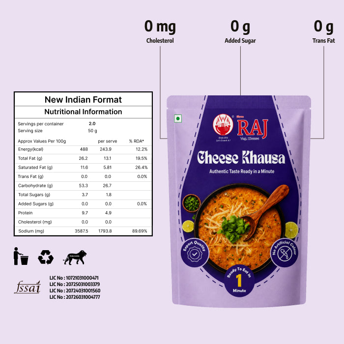 Cheese Raj Veg. Khausa (95g/pcs.)