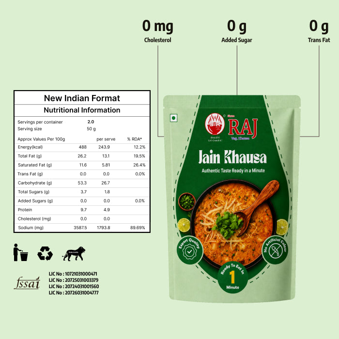 Jain Raj Veg. Khausa (95g/pcs.)