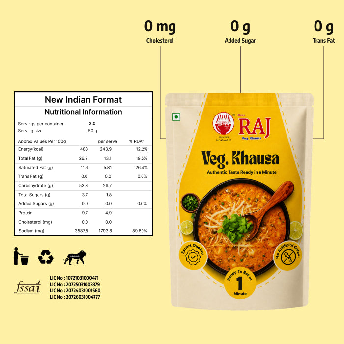 Regular Raj Veg. Khausa (95g/pcs.)